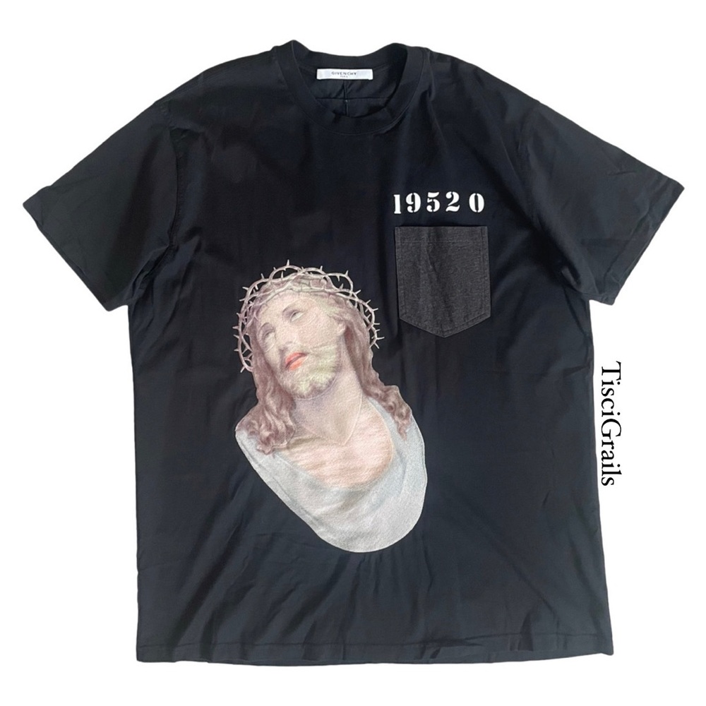 Givenchy Jesus Appliquéd T Shirt